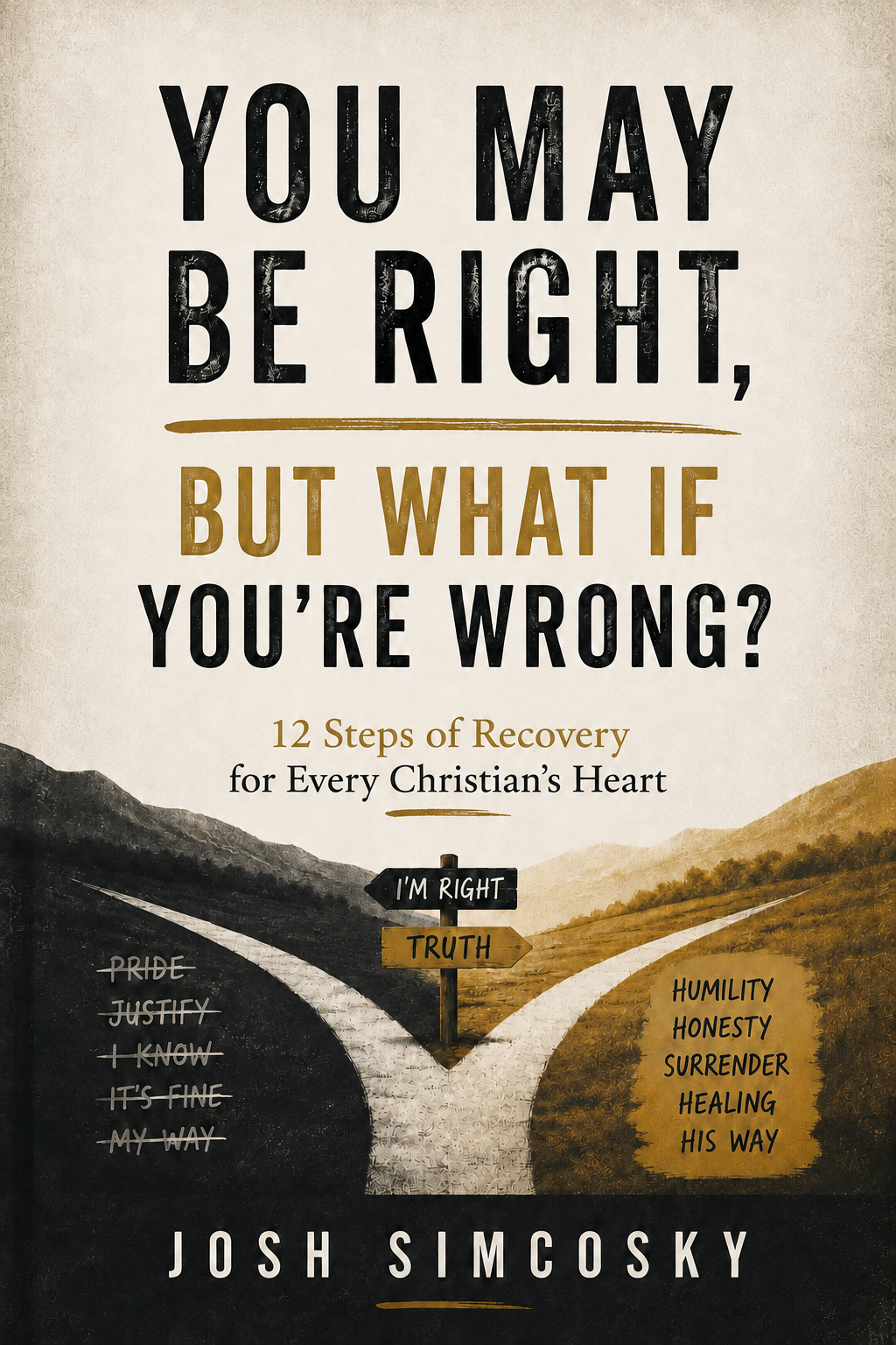 Book cover: You May Be Right, But What If You're Wrong? by Josh Simcosky